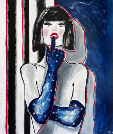 Картина под названием "Someone from «Crazy…" - Kristina Malashchenko, Подлинное произведение искусства, Масло Установлен на…