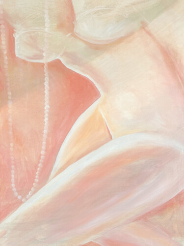 Painting titled "Le Boudoir de Lolita" by Kristina Malashchenko, Original Artwork, Oil Mounted on Wood Panel