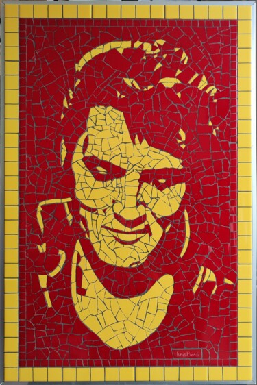 Sculpture titled "Elvis" by Krzysztof Bendinger, Original Artwork, Mosaic