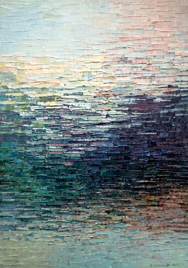 Painting titled "Water 2044" by Krzysztof Lozowski, Original Artwork, Acrylic