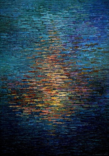Pittura intitolato "Woda 2008" da Krzysztof Lozowski, Opera d'arte originale, Acrilico