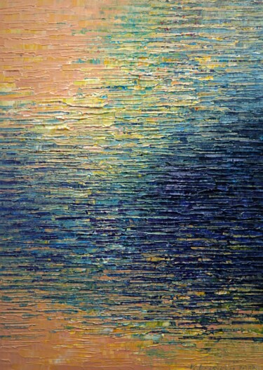 Painting titled "Water 94" by Krzysztof Lozowski, Original Artwork, Acrylic