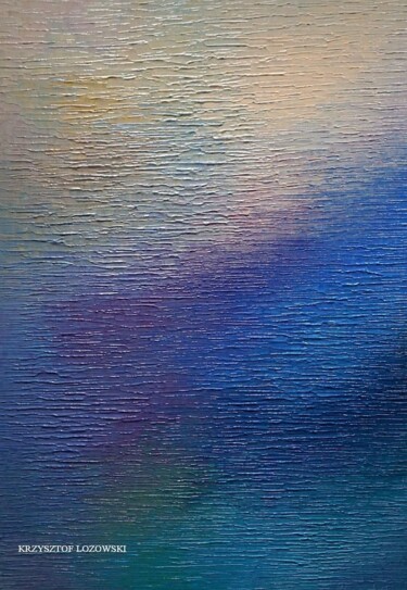 Peinture intitulée "Water 3001" par Krzysztof Lozowski, Œuvre d'art originale, Acrylique