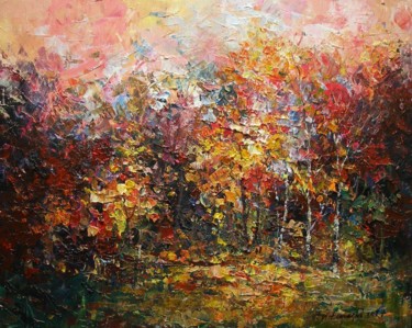 Painting titled "Autumn IV" by Krzysztof Lozowski, Original Artwork