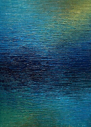 Painting titled "Water 5000" by Krzysztof Lozowski, Original Artwork, Acrylic