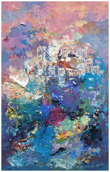 Картина под названием "Wspomnienie z Grecji" - Krzysztof Lozowski, Подлинное произведение искусства
