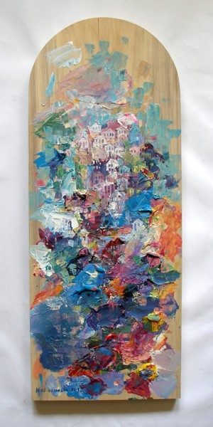 Painting titled "Greece" by Krzysztof Lozowski, Original Artwork