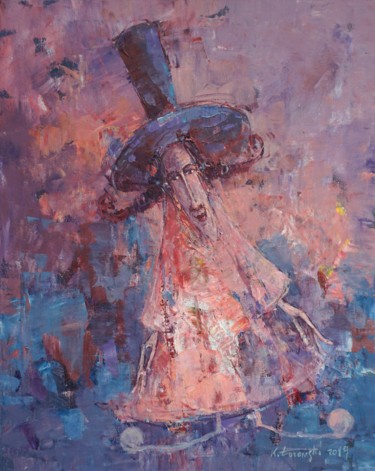 Картина под названием "Czarodziej / Wizard…" - Krzysztof Lozowski, Подлинное произведение искусства, Акрил