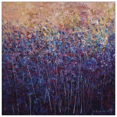 Картина под названием "Meadow" - Krzysztof Lozowski, Подлинное произведение искусства, Акрил