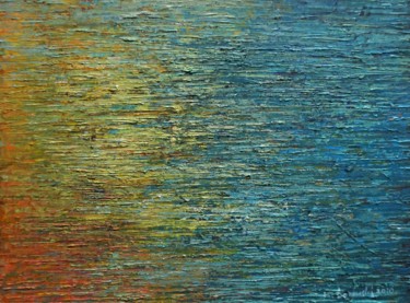 Painting titled "Water XIV" by Krzysztof Lozowski, Original Artwork, Acrylic