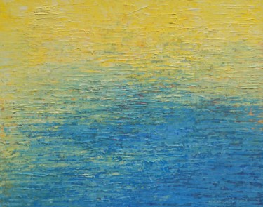 Painting titled "Water XVI" by Krzysztof Lozowski, Original Artwork, Acrylic