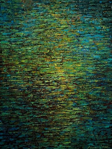 Painting titled "XXI" by Krzysztof Lozowski, Original Artwork, Acrylic