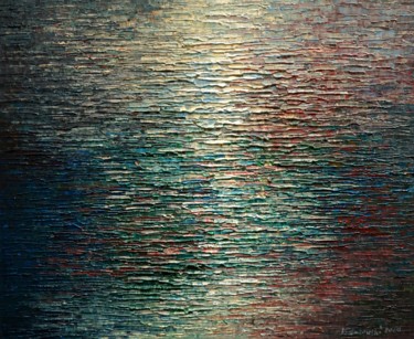 Painting titled "Water 63" by Krzysztof Lozowski, Original Artwork, Acrylic