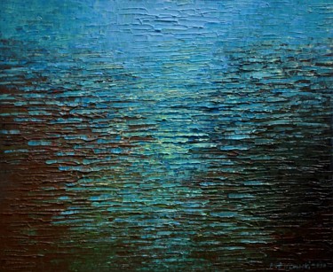 Painting titled "Water 64" by Krzysztof Lozowski, Original Artwork, Acrylic
