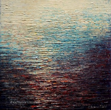 Painting titled "Water 200" by Krzysztof Lozowski, Original Artwork, Acrylic
