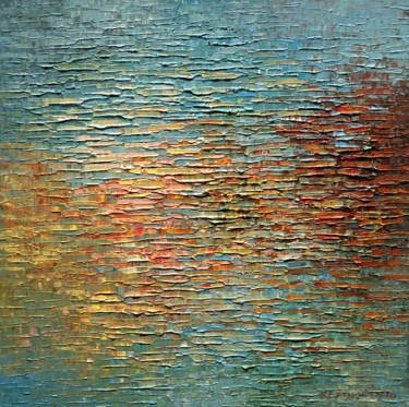 Painting titled "Water 101" by Krzysztof Lozowski, Original Artwork, Acrylic