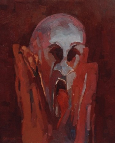 Malarstwo zatytułowany „Uwolnione głowy olej” autorstwa Krzysztof Lozowski, Oryginalna praca