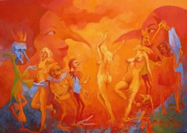 Malarstwo zatytułowany „Cykl bajki dla doro…” autorstwa Krzysztof Lozowski, Oryginalna praca