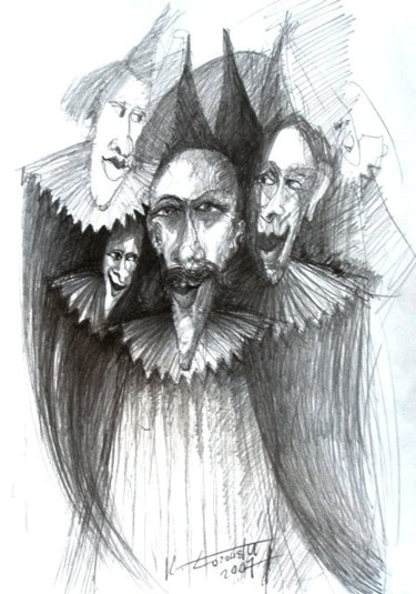 「Muszyna. Pajace.  P…」というタイトルの描画 Krzysztof Lozowskiによって, オリジナルのアートワーク