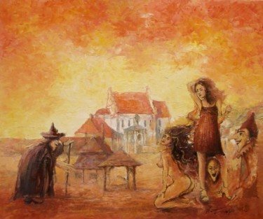 Painting titled "Kazimierz Dolny nad…" by Krzysztof Lozowski, Original Artwork