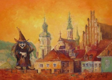 Peinture intitulée "Bajki dla dorosłych…" par Krzysztof Lozowski, Œuvre d'art originale