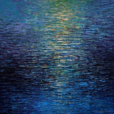 Painting titled "Water 2004" by Krzysztof Lozowski, Original Artwork, Acrylic