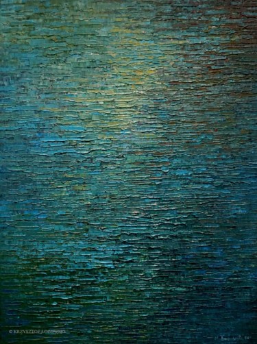 Painting titled "Water 241" by Krzysztof Lozowski, Original Artwork, Acrylic