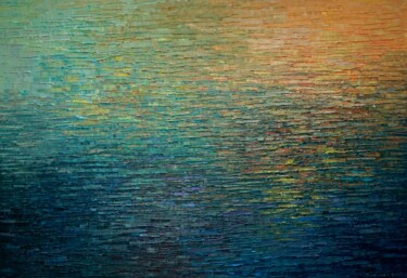 Peinture intitulée "Water 1200" par Krzysztof Lozowski, Œuvre d'art originale, Acrylique