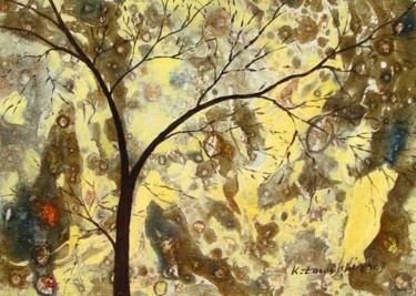 Schilderij getiteld "Wybierz swoje drzew…" door Krzysztof Lozowski, Origineel Kunstwerk