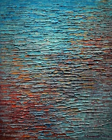 Peinture intitulée "Water 2009" par Krzysztof Lozowski, Œuvre d'art originale, Acrylique