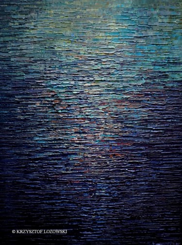 Painting titled "Water 174" by Krzysztof Lozowski, Original Artwork, Acrylic