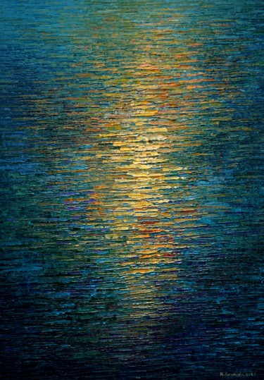 Peinture intitulée "Water 177" par Krzysztof Lozowski, Œuvre d'art originale, Acrylique