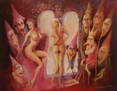 Painting titled "Alkowa" by Krzysztof Lozowski, Original Artwork