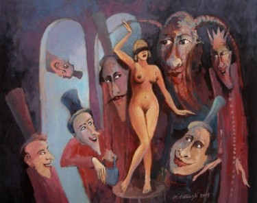Painting titled "Ciuciubabka" by Krzysztof Lozowski, Original Artwork