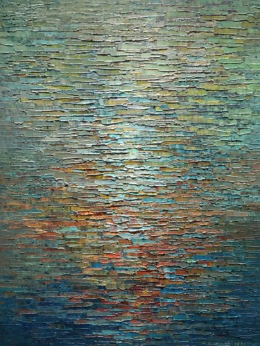 Painting titled "Water 183" by Krzysztof Lozowski, Original Artwork, Acrylic