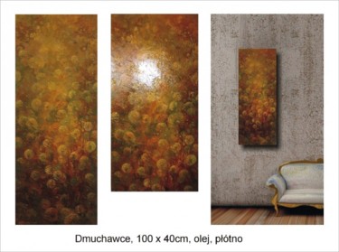 Painting titled "Dmuchace" by Krzysztof Lozowski, Original Artwork