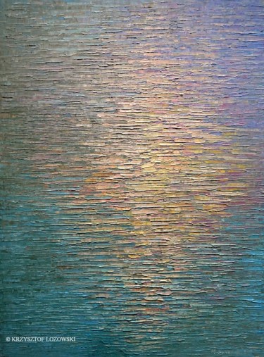 Painting titled "Water 57" by Krzysztof Lozowski, Original Artwork, Acrylic