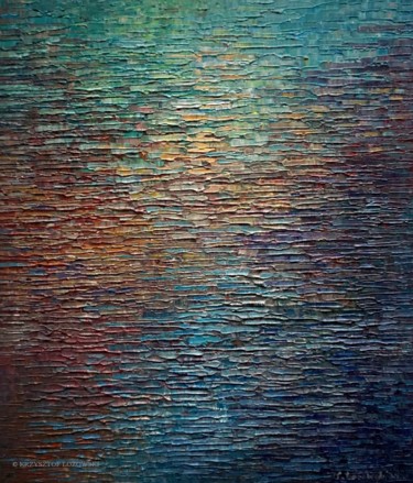 Painting titled "Water 2007" by Krzysztof Lozowski, Original Artwork, Acrylic