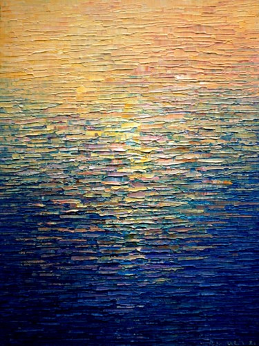 Malarstwo zatytułowany „Water 175” autorstwa Krzysztof Lozowski, Oryginalna praca, Akryl