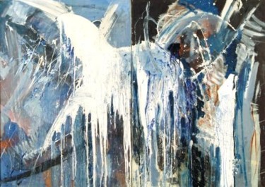 Peinture intitulée "Koń, Horse" par Krzysztof Lozowski, Œuvre d'art originale
