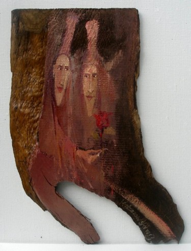 Картина под названием "Drewnem Zaczarowana…" - Krzysztof Lozowski, Подлинное произведение искусства