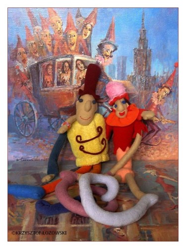 Painting titled "Fryderyk z Ferdydur…" by Krzysztof Lozowski, Original Artwork