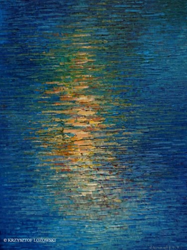 Painting titled "Water 178" by Krzysztof Lozowski, Original Artwork, Acrylic