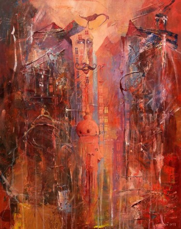 Malarstwo zatytułowany „Znamienity /  Illus…” autorstwa Krzysztof Lozowski, Oryginalna praca, Akryl