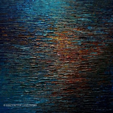 Painting titled "Water 124" by Krzysztof Lozowski, Original Artwork, Acrylic