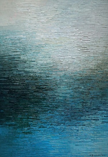 Painting titled "Water 900" by Krzysztof Lozowski, Original Artwork, Acrylic
