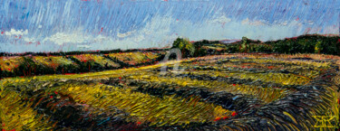 Painting titled "After Mowing Meadows" by Krzysztof Kargol, Original Artwork