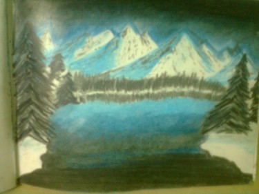 Peinture intitulée "Winter Art.jpg" par Samrin Khan, Œuvre d'art originale, Pastel