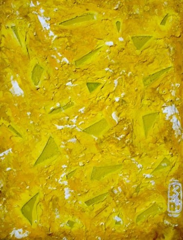 Peinture intitulée "GIALLO secondo" par Ksaro, Œuvre d'art originale