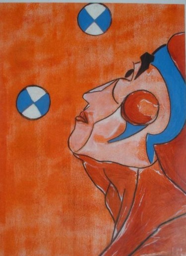 Peinture intitulée "LE JONGLEUR 2" par Ksaro, Œuvre d'art originale